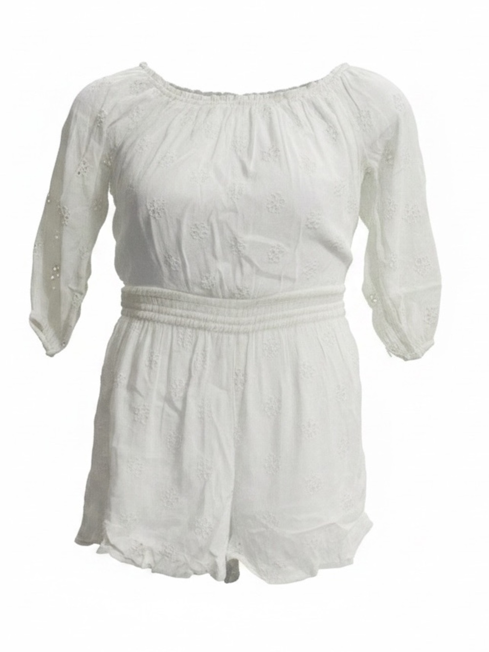 White Eyelet Romper